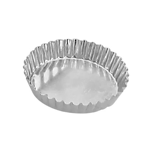 TART MOULD-ROUND FLUTED FIXED BASE 105mmØ x 20mmH
