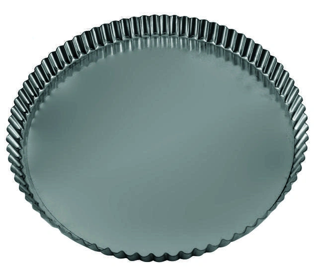QUICHE PAN ROUND FLUTED LOOSE BASE 280mmØ x 25mmH 