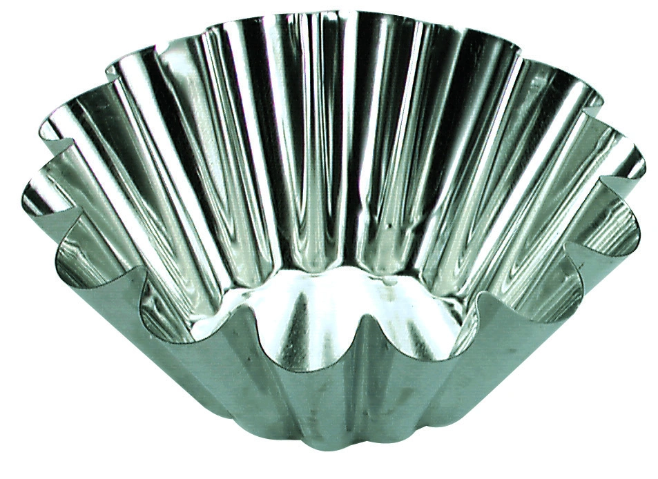 GUERY BRIOCHE MOULD 14 RIBS FIXED BASE 140mmØ x 60mmH
