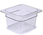 CAMBRO 1/6 x 100mm FOOD PAN 1.5 LTR CLEAR