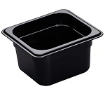 CAMBRO 1/6 x 100mm FOOD PAN 1.5 LTR BLACK