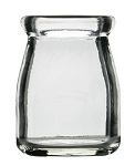 GLASS BOTTLE CLEAR 85ml / 75mmH x 51mmDIAM