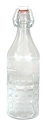 GLASS WATER BOTTLE 1.0 LITRE PANELLED
