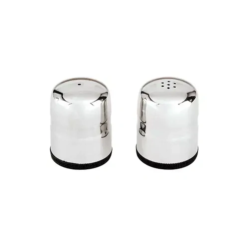 SALT AND PEPPER SHAKERS STAINLESS STEEL, JUMBO 65mm