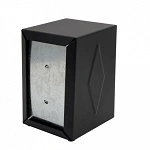 NAPKIN DISPENSER BLACK LARGE E" FOLD 160x100x125mm"
