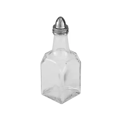 OIL / VINEGAR BOTTLE GLASS 150ml, S/ST TOP