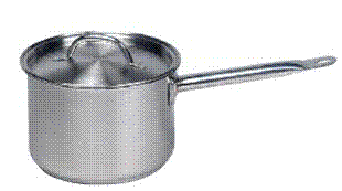 CHEF INOX ELITE S/ST SAUCEPAN W/ LID 1.2 LTR