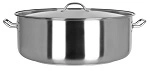 CHEF INOX ELITE S/ST CASSEROLE W/ LID 37 LTR