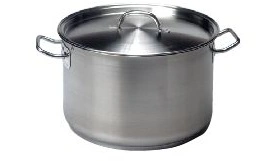 CHEF INOX ELITE S/ST SAUCEPOT W/ LID 4 LTR