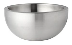 CHEF INOX DOUBLE WALL S/ST MIXING / SERVE BOWL 1 LTR