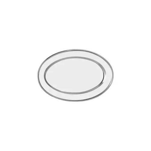 CHEF INOX OVAL PLATTER ROLLED EDGE S/ST 350mm