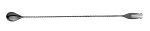 MODA BAR SPOON W/ FORK S/ST GUN METAL 410mmL