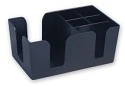 BAR ORGANISER 6 COMPARTMENT BLACK
