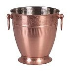 MODA CHAMPAGNE BUCKET RIBBED SATIN COPPER FINISH