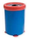 SINGLE GLASS BRUSH BLUE CASE W/ SUCTION CUPS