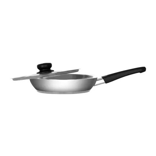 CHEF INOX FRYPAN S/ST 240x50mm W/ LID &amp; BAKELITE HDL