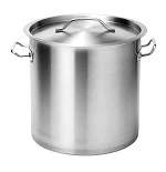FORCE STOCKPOT S/ST W/ LID 21.0 LTR 300mmØ x 300mmH 