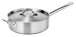 FORCE SAUTE PAN S/ST W/ LID 4.5 LTR 260mmØ x 85mmH 