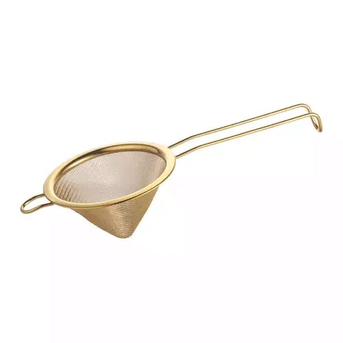 Crown Barware Gold Conical Cocktail Strainer 100mm