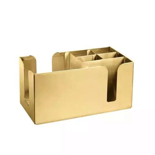 Crown Barware 6 Compartment Bar Organiser – Gold