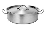 FORCE LOW CASSEROLE S/ST W/ LID 7.0 LTR 300mmØ x 100mmH 