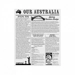 MODA GREASEPROOF PAPER NEWSPRINT 310mmW x 380mmL