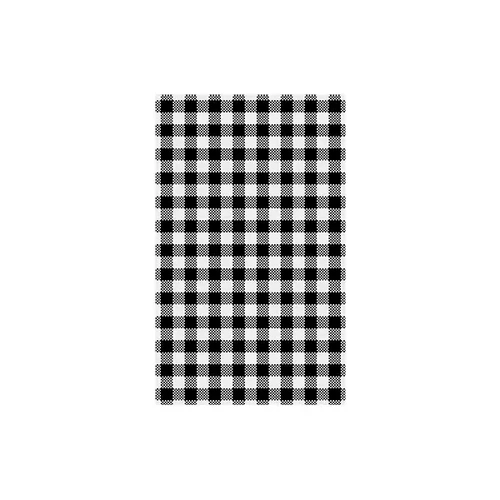 GREASEPROOF PAPER 190x310mm BLACK GINGHAM CHECK