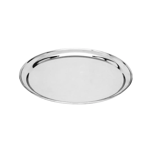 ROUND S/ST TRAY 35cm HEAVY DUTY