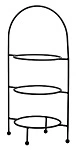 ROUND DISPLAY STAND 3 TIER 620mm BLACK
