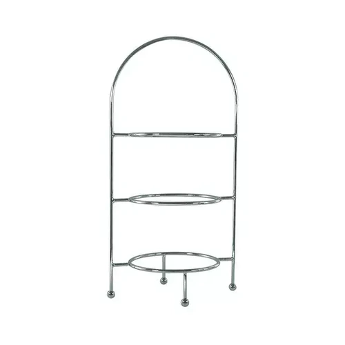 ROUND DISPLAY STAND 3 TIER 620mm CHROME