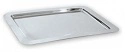 RECTANGULAR PLATTER S/ST 31x47cm WIDE RIM