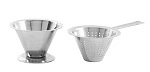 JONAS 18/10 TEA STRAINER WITH CUP