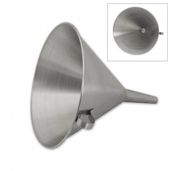 CATER-CHEF S/ST FUNNEL 18/10 WITH STRAINER, 120mm