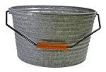 CONEY ISLAND GALVANISED BEVERAGE TUB W/ BLACK HANDLE