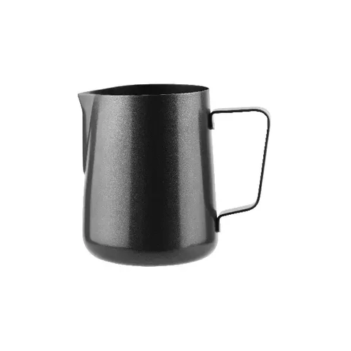 WATER / MILK FROTHING JUG BLACK 1 LITRE