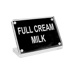 CHEF INOX BUFFET SIGN FULL CREAM MILK" ACRYLIC"
