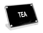 CHEF INOX BUFFET SIGN ACRYLIC W/ MAGNET PLATE TEA""