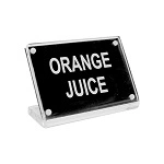 CHEF INOX BUFFET SIGN ORANGE JUICE" ACRYLIC"