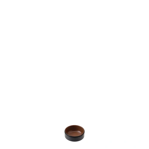 Duel Colour Black and Brown Sauce Dish