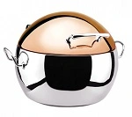 PRINCESS SOUP STATION INDUCTION CHAFER W/ GOLDEN ROSE LID