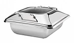 PRINCESS RECTANGULAR INDUCTION CHAFER 1/2 SIZE W / GLASS LID