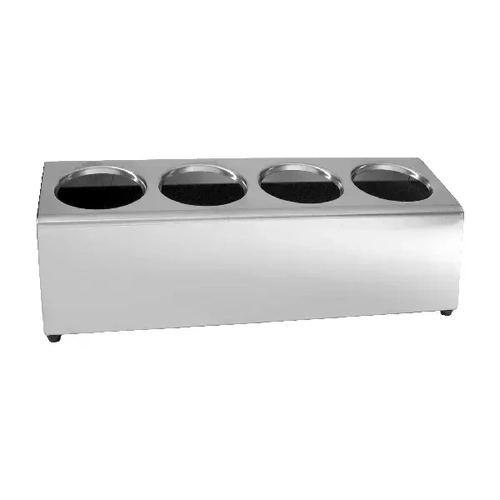 CUTLERY HOLDER S/ST 4 IN A ROW