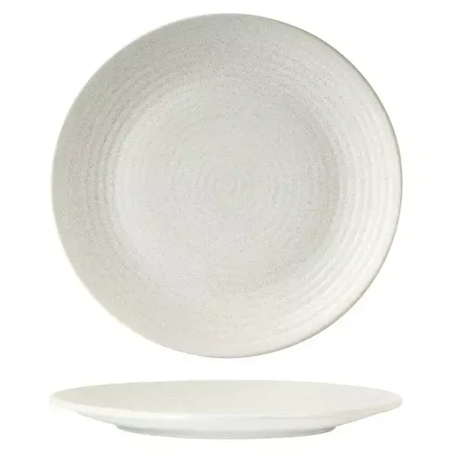 ZUMA COUPE PLATE RIBBED 310mm FROST