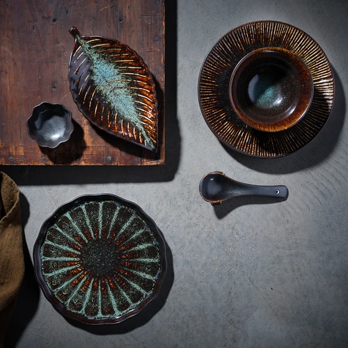 Tablekraft Fusion Round Flat Plate 202x21mm Patina