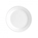 VITROCERAM ROUND PLATE 230mm NARROW RIM WHITE