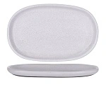 TABLEKRAFT NATURALS OVAL COUPE 315mm ASH GREY