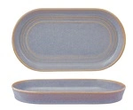 TABLEKRAFT URBAN LOFT OVAL SERVE PLATTER AZURE BLUE