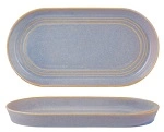 TABLEKRAFT URBAN LOFT OVAL SERVE PLATTER AZURE BLUE