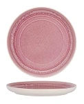 TABLEKRAFT LINEA ROUND COUPE PLATE DUSTY PINK 220mmØ x 25mmH