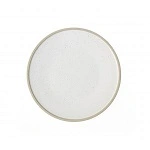 SOHO ROUND PLATE WHITE PEBBLE 200mmØ